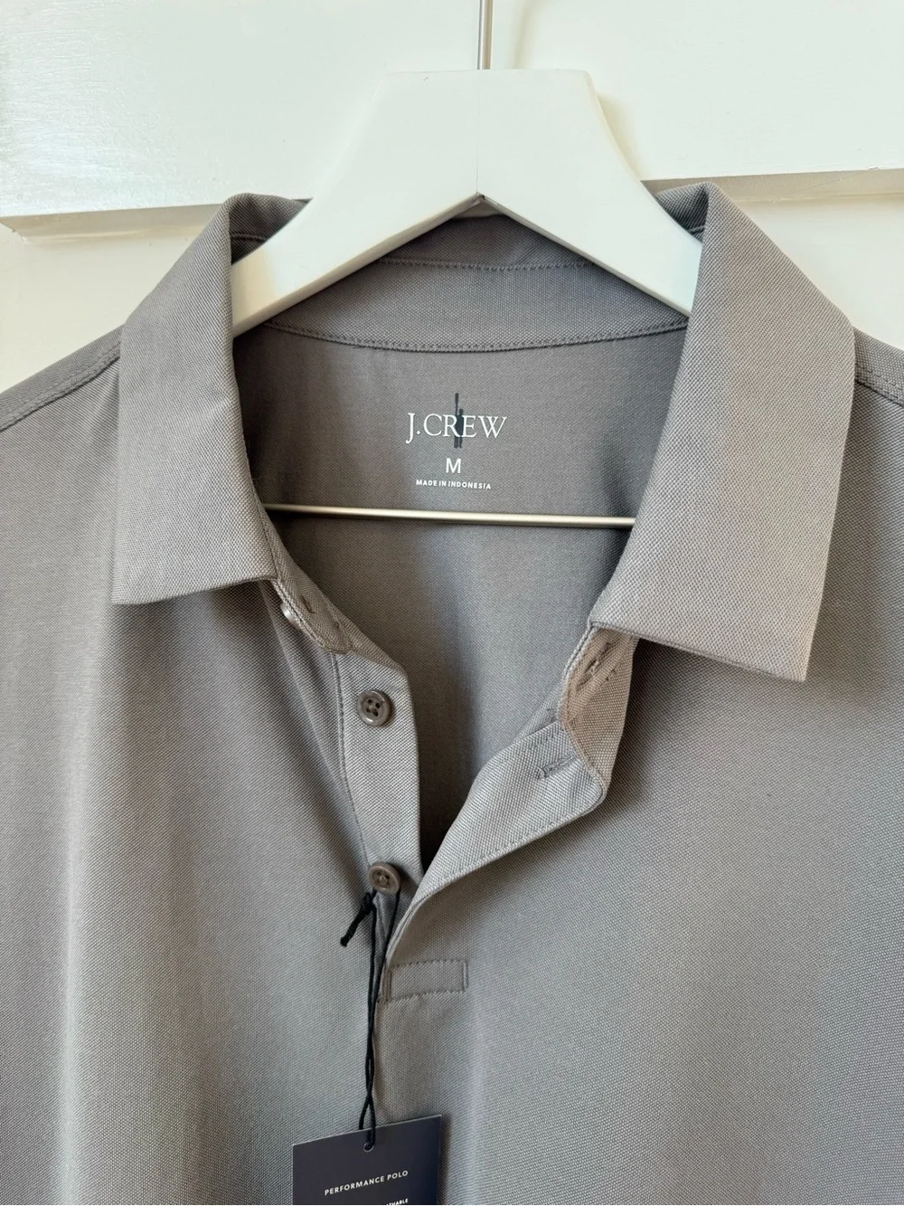 NWT J.Crew Performance piqué polo shirt Size M